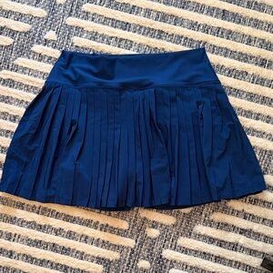 Abercrombie & Fitch Dark Blue Pleated Mini Skirt